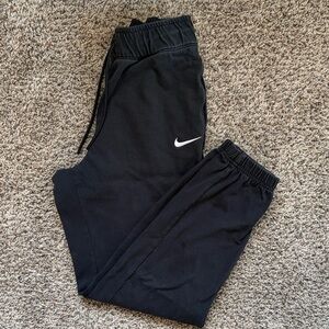 Women’s Nike Black Joggers with White Swoosh